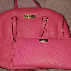 Bundle kate spade handbag with wallet